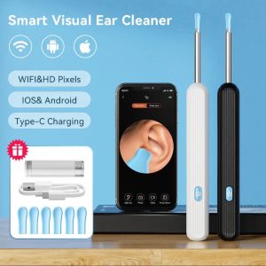 Ear Cleaner High Precision Ear Wax Removal Tool with Camera with LED Light